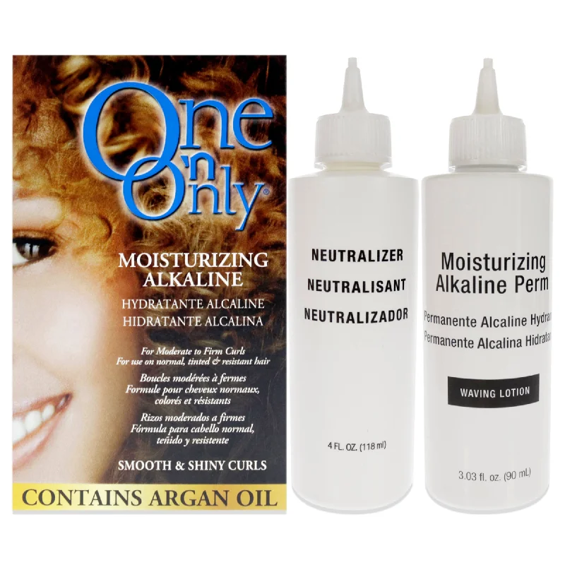 sulfate-free hair care products for dry hair-One n Only Moisturizing Alkaline Perm by One n Only for Unisex - 1 Pc Treatment