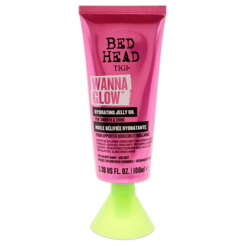 nourishing conditioner for thick, dry hair-Tigi Bed Head Wanna Glow Hydrating Jelly Oil by TIGI for Unisex - 3.38 oz Treatment