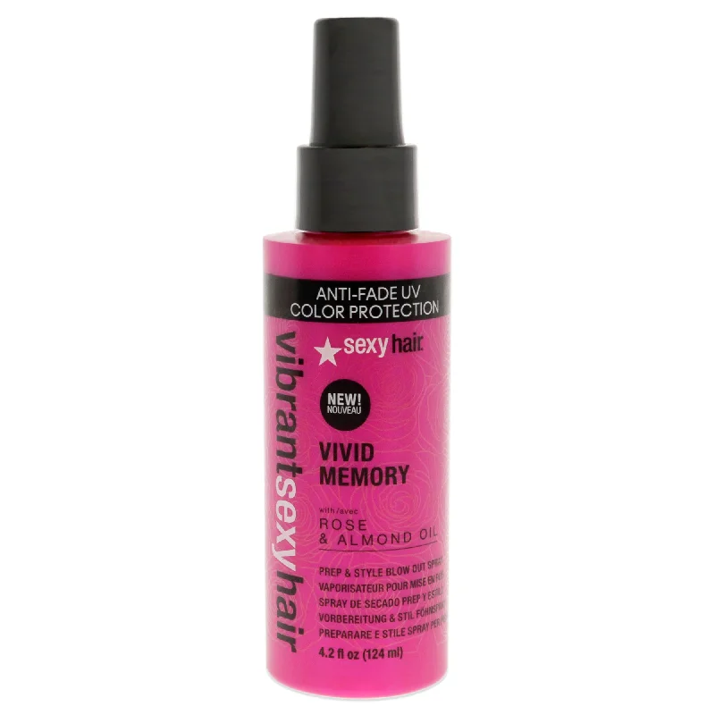 natural shampoo for soft, shiny hair-Sexy Hair Vibrant Sexy Hair Vivid Memory Pre and Style Spray by Sexy Hair for Unisex - 4.2 oz Hair Spray