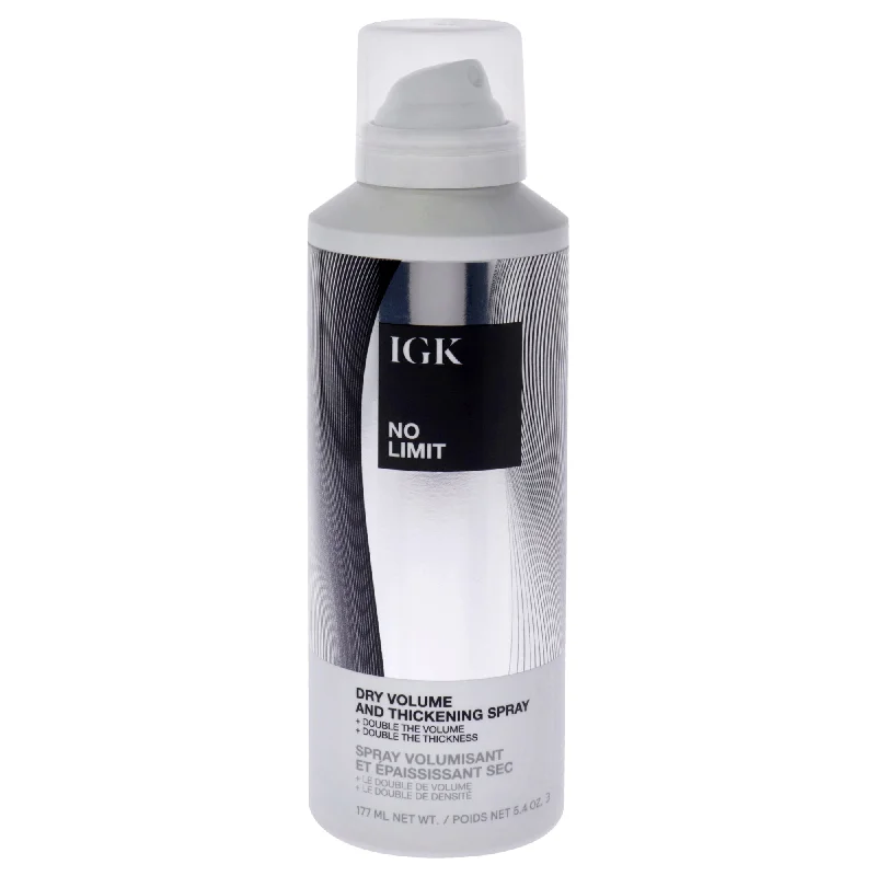 hair care for frizzy, unruly hair-IGK No Limit Dry Volume and Thickening Spray by IGK for Unisex - 5.4 oz Hair Spray