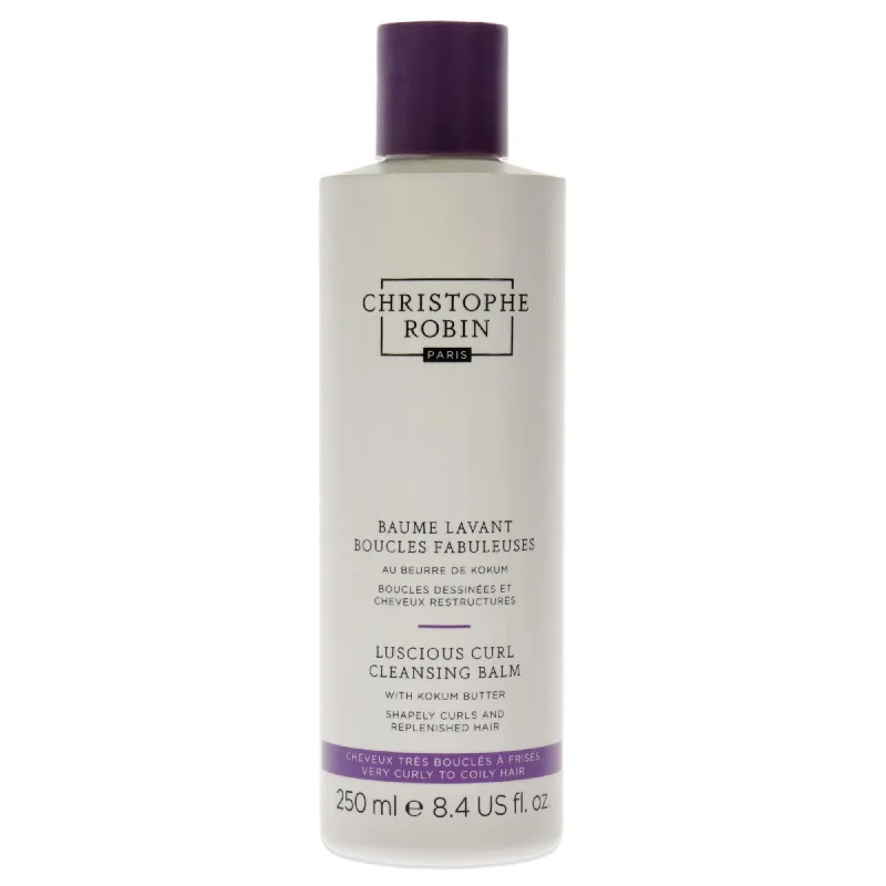 deep conditioner for curly hair texture-Christophe Robin Luscious Curl Cleansing Balm With Kokum Butter by Christophe Robin for Unisex - 8.4 oz Cleanser