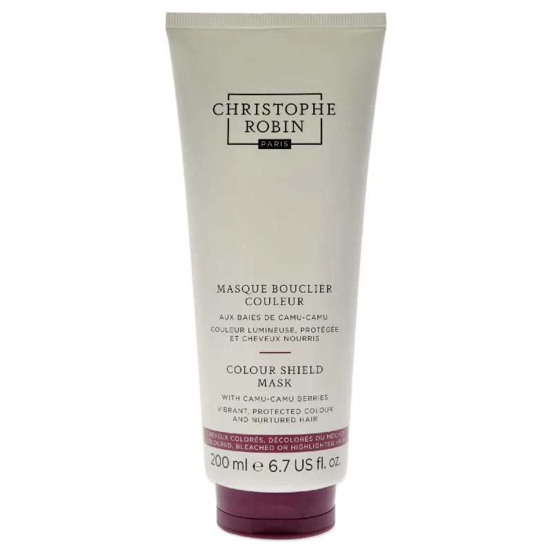 best protein treatment for dry, weak hair-Christophe Robin Colour Shield Mask With Camu - Camu Berries by Christophe Robin for Unisex - 6.7 oz Masque