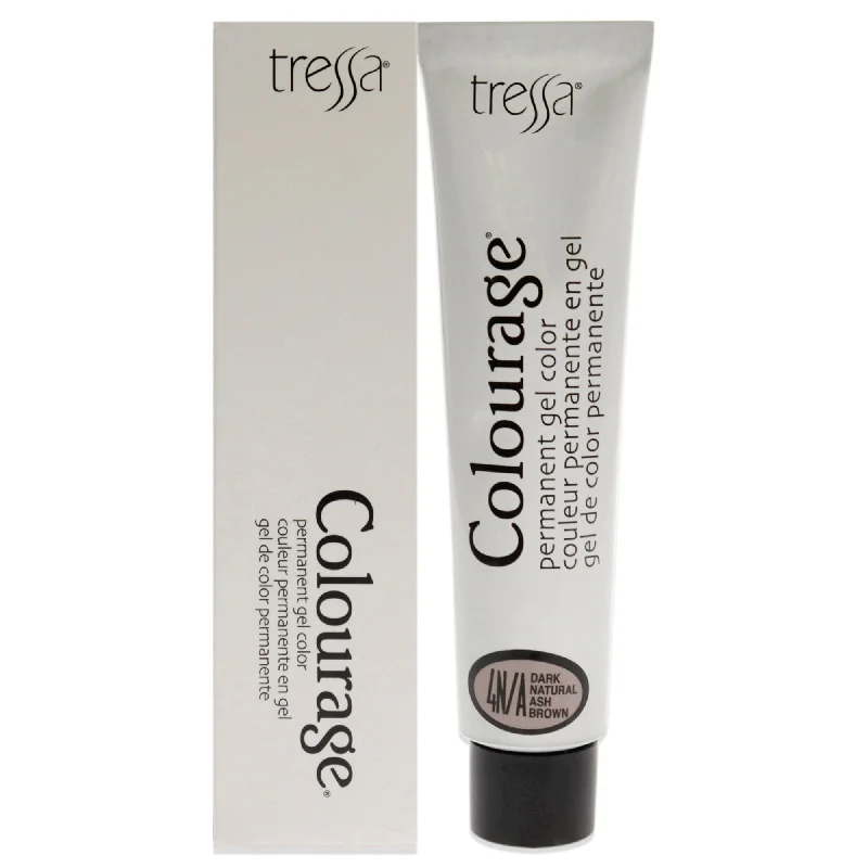 leave-in conditioner for frizzy, coarse hair-Tressa Colourage Permanent Gel Color - 4NA Dark Natural Ash Brown by Tressa for Unisex - 2 oz Hair Color