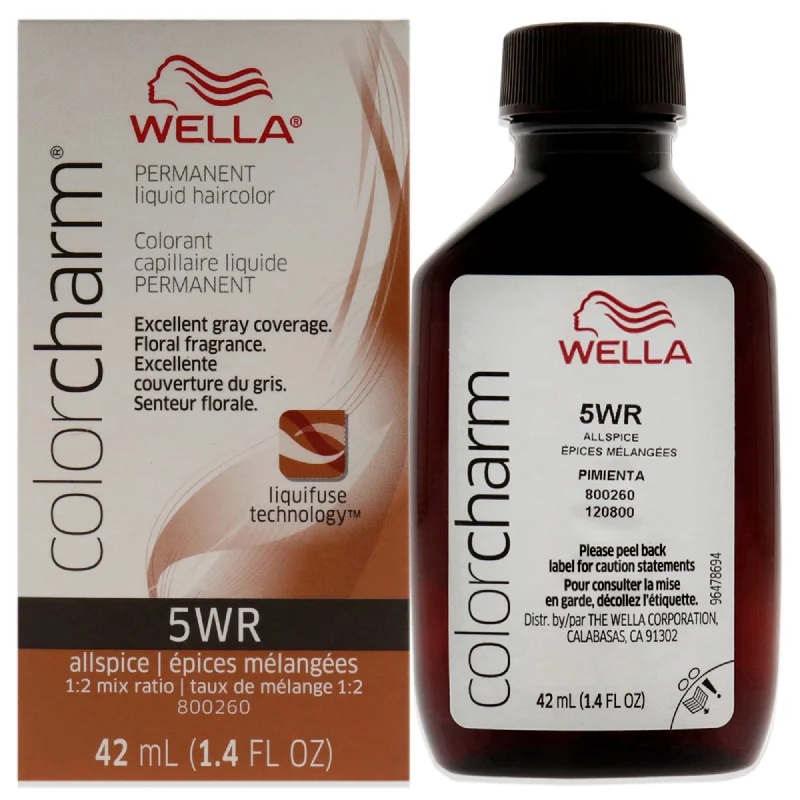 clarifying shampoo for dry hair and scalp-Wella Color Charm Permanent Liquid Hair Color - 5WR Allspice by Wella for Unisex - 1.42 oz Hair Color