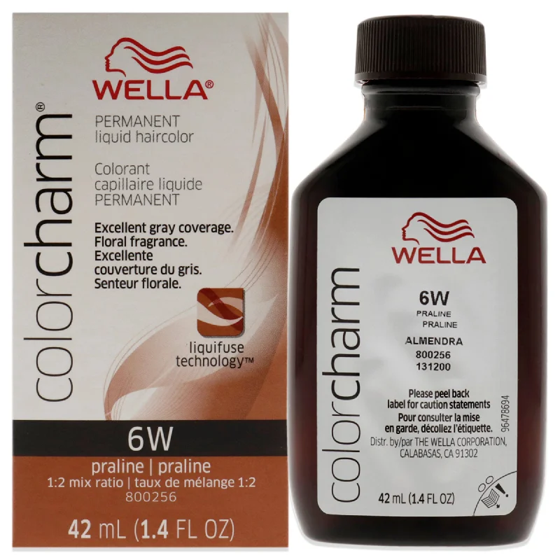 natural oils for treating dry scalp and hair-Wella Color Charm Permanent Liquid Hair Color - 6W Praline by Wella for Unisex - 1.42 oz Hair Color