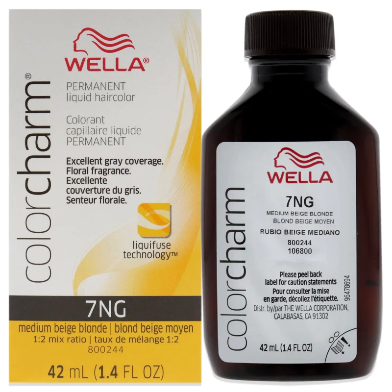 revitalizing shampoo for dry hair ends-Wella Color Charm Permanent Liquid Hair Color - 7NG Medium Beige Blande by Wella for Unisex - 1.42 oz Hair Color