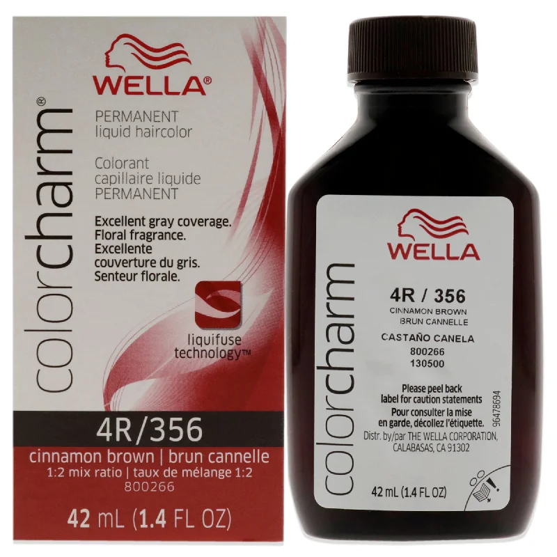 organic leave-in conditioner for frizzy ends-Wella Color Charm Permanent Liquid Hair Color - 356 4R Cinnamon Brown by Wella for Unisex - 1.42 oz Hair Color