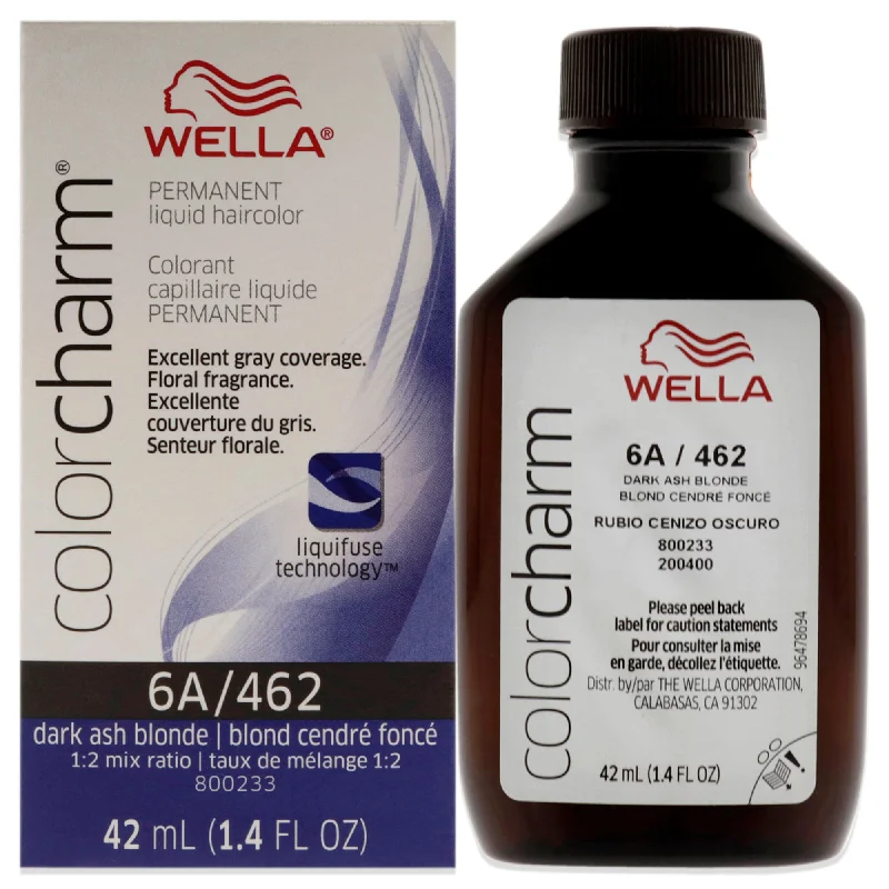 nourishing shampoo for curly, frizzy ends-Wella Color Charm Permanent Liquid Hair Color - 462 6A Dark Ash Blonde by Wella for Unisex - 1.42 oz Hair Color