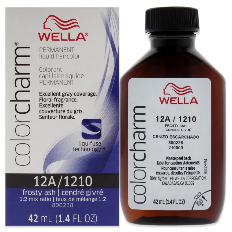 hair care for thin, fine hair with volume-Wella Color Charm Permanent Liquid Hair Color - 12A Frosty Ash by Wella for Unisex - 1.42 oz Hair Color