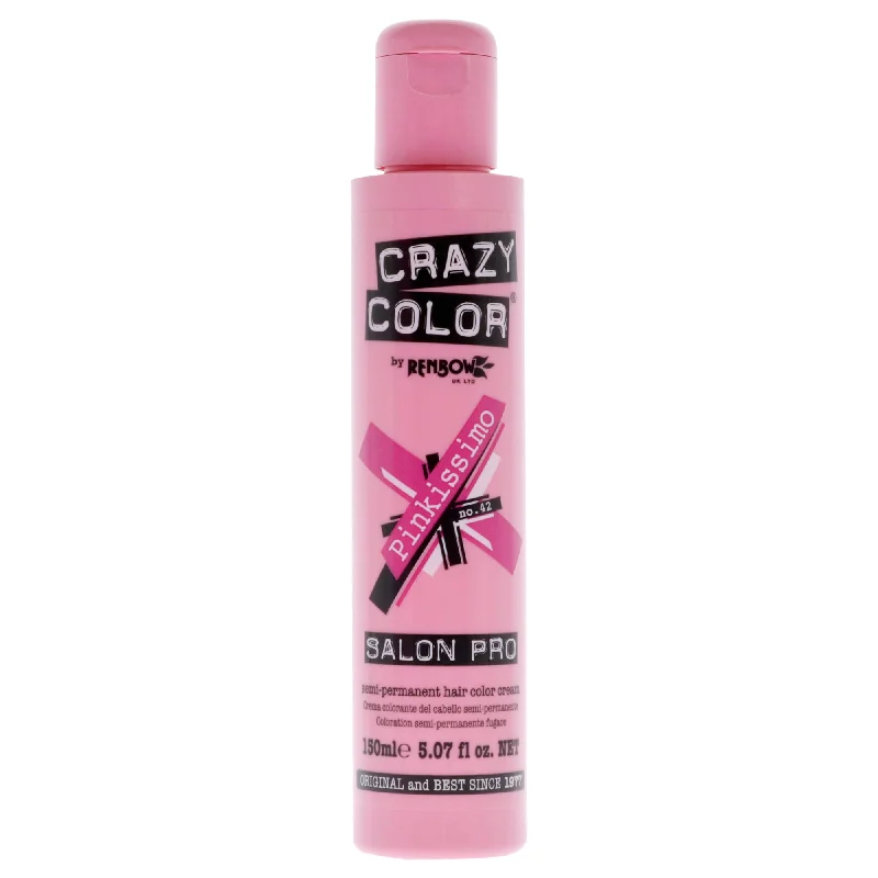 organic hair care for split ends-Crazy Color Crazy Color Salon Pro Semi Permanent Hair Color - 42 Pinkissimo by Crazy Color for Women - 5.07 oz Hair Color