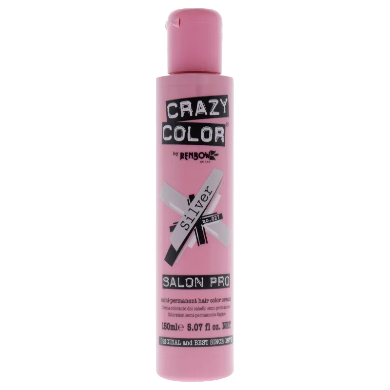 best products for curly hair nourishment-Crazy Color Crazy Color Salon Pro Semi Permanent Hair Color - 027 Silver by Crazy Color for Women - 5.07 oz Hair Color