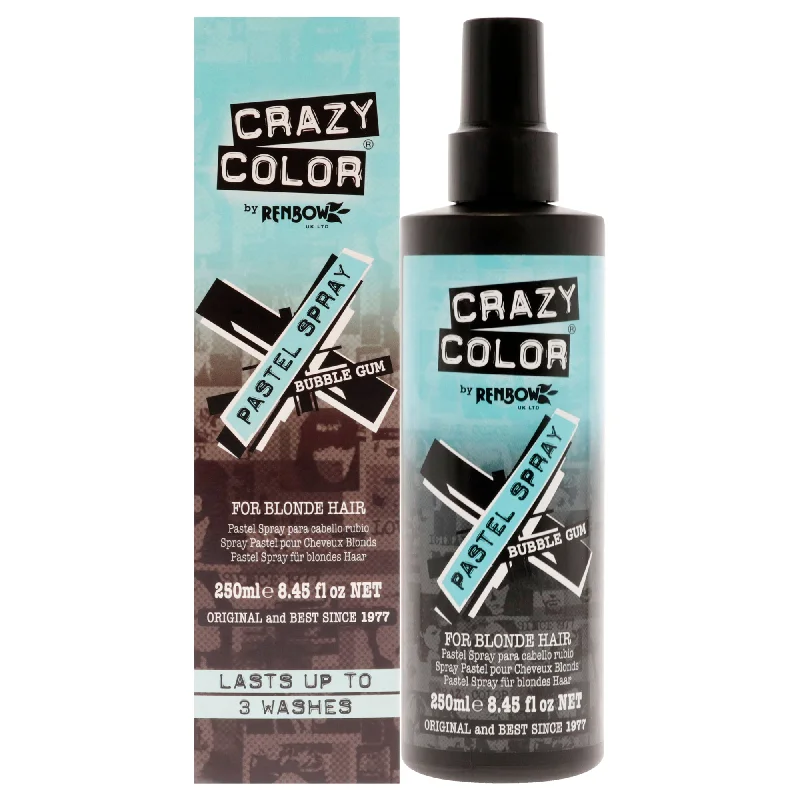 leave-in conditioner for curly, wavy hair-Crazy Color Pastel Spray - Bubble Gum by Crazy Color for Women - 8.45 oz Hair Spray