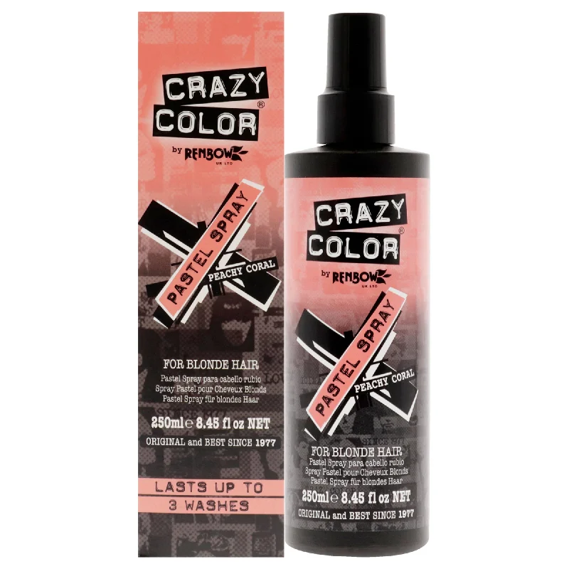 keratin shampoo for deep hair repair-Crazy Color Pastel Spray - Peachy Coral by Crazy Color for Women - 8.45 oz Hair Spray