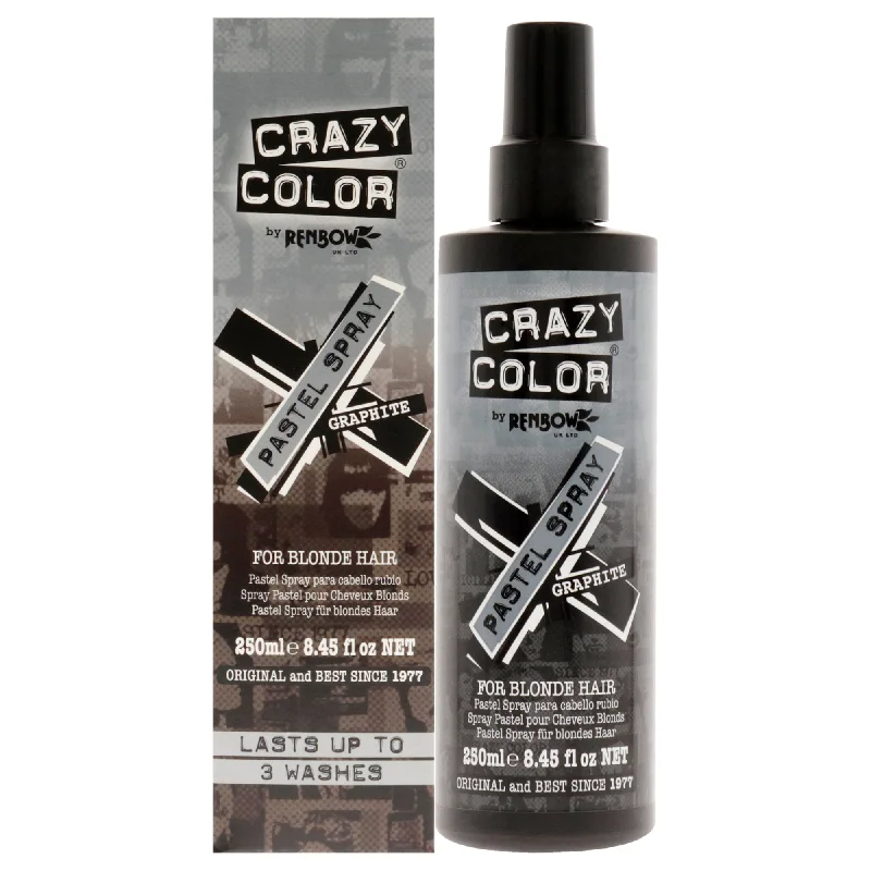 hair growth oil for reducing hair fall-Crazy Color Pastel Spray - Graphite by Crazy Color for Women - 8.45 oz Hair Spray