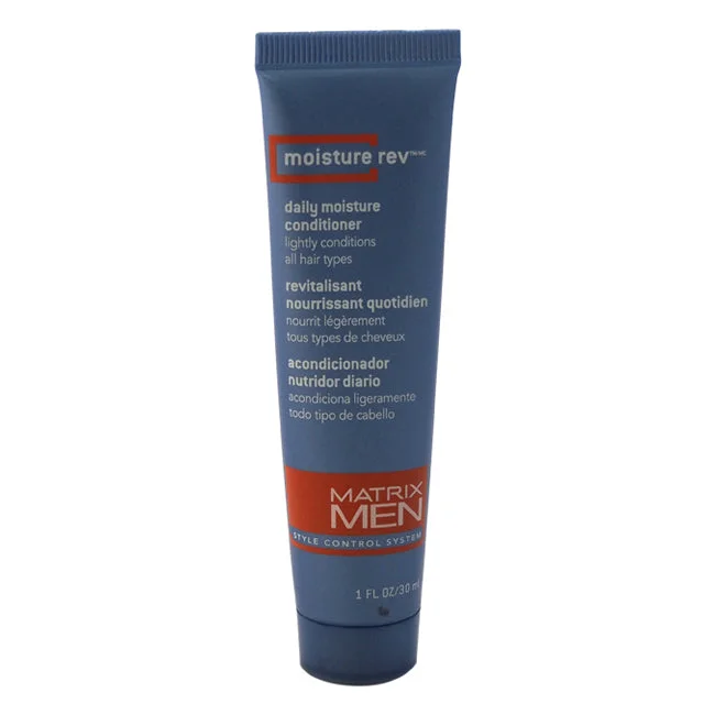 anti-frizz treatment for dry, curly hair-Matrix Men Moisture Rev Daily Moisture Conditioner by Matrix for Men - 1 oz Conditioner