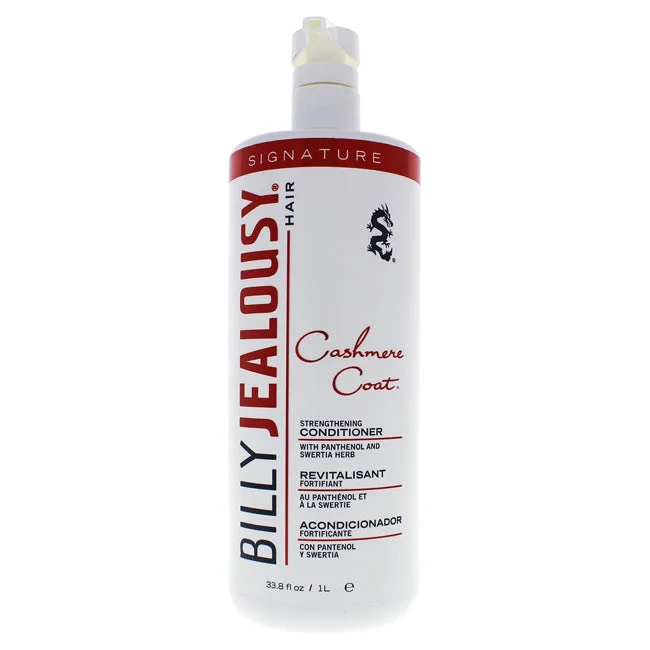 nourishing hair oil for coarse curls-Billy Jealousy Cashmere Coat Hair Strengthening Conditioner by Billy Jealousy for Men - 33.8 oz Conditioner