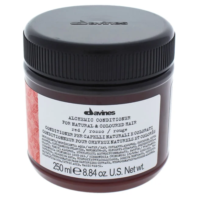 nourishing mask for split ends and dryness-Davines Alchemic Conditioner - Red by Davines for Unisex - 8.45 oz Conditioner