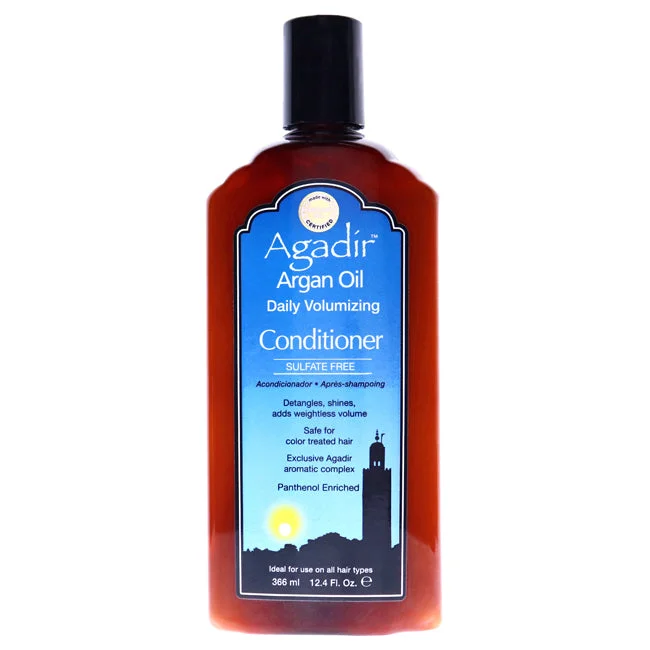 moisturizing mask for soft, shiny hair-Agadir Argan Oil Daily Volumizing Conditioner by Agadir for Unisex - 12.4 oz Conditioner