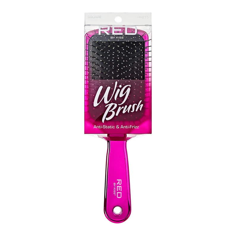 voluminous curly wigs for fuller, thicker hair -RED by KISS Square Wig Brush #HH215