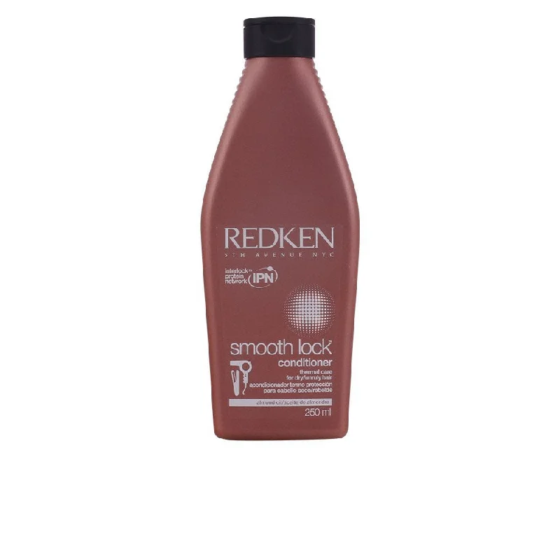 hydrating shampoo for frizzy curly hair-Redken Smooth Lock Conditioner 8.5 oz