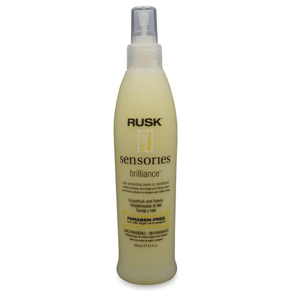 nourishing serum for curly hair growth-Rusk Brilliance Color Protecting Leave In Conditioner 8.5 oz