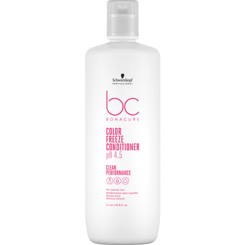 sulfate-free shampoo for curly, coarse hair-Schwarzkopf BC pH 4.5 Color Freeze Conditioner 1000mL