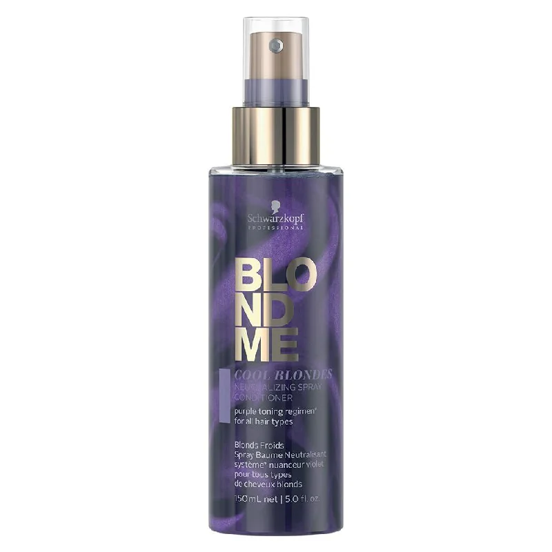 best hydrating treatment for curly hair-Schwarzkopf BLONDME NEUTRALIZING SPRAY CONDITIONER - COOL 150ml