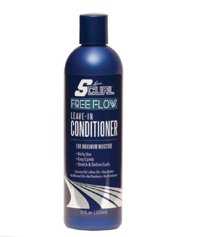 anti-frizz products for curly hair and scalp-SCurl Free Flow Leave-In Conditioner