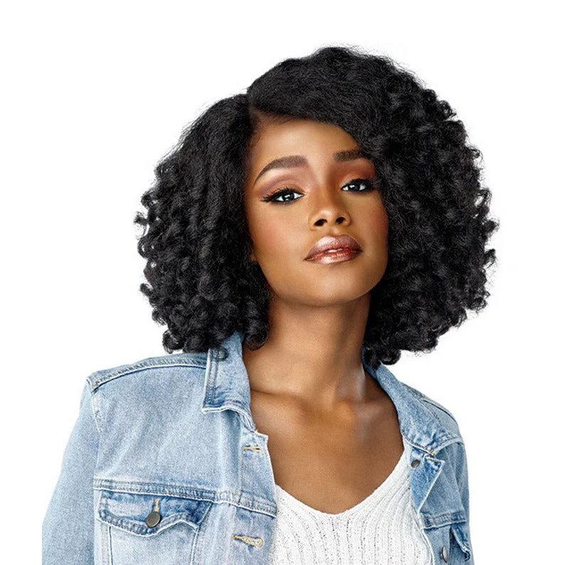 premium wigs for a luxurious, soft texture -SENSATIONNEL Empress CURLS KINKS & CO Textured Lace Frint Wig ROLE MODEL