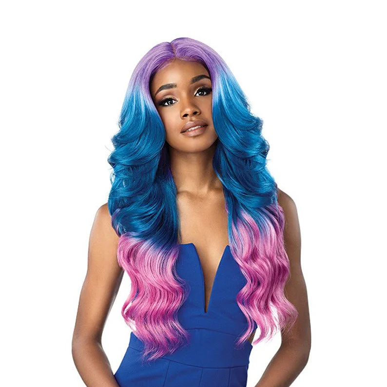 stylish wigs for all-day comfort and chic looks -SENSATIONNEL Shear Muse Ear-to-Ear Lace Front Wig CHANA