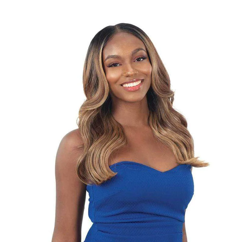 medium-length straight wigs for chic, low-maintenance styles -SHAKE N GO Level Up HD Lace Front Wig - KAMALA