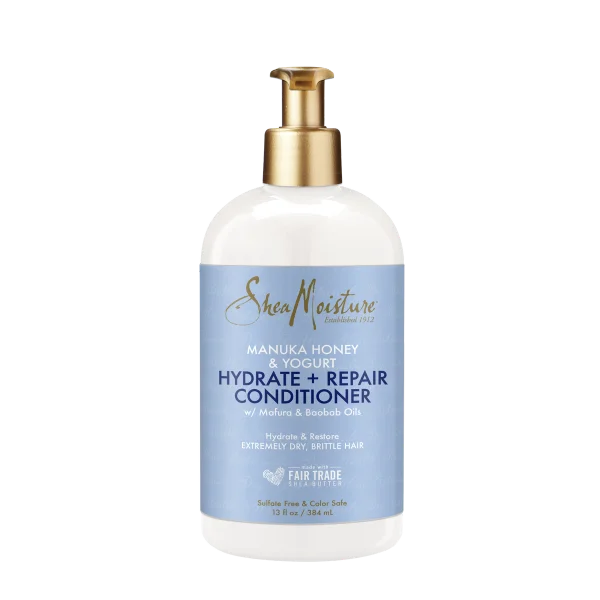 best products for curly hair nourishment-SheaMoisture Hydrate & Repair Manuka Yogurt Conditioner