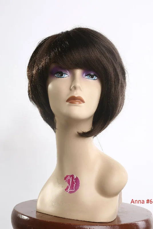 wigs for women with fine edges for a fuller look -Wig Short Bob Chestnut Anna #6