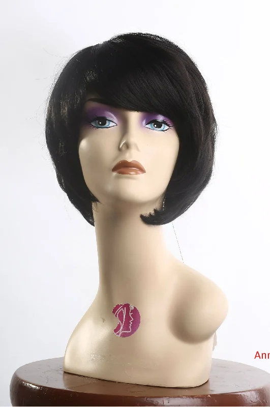 voluminous straight wigs for sleek, full styles -Wig Short Bob Dark Brown Anna#2