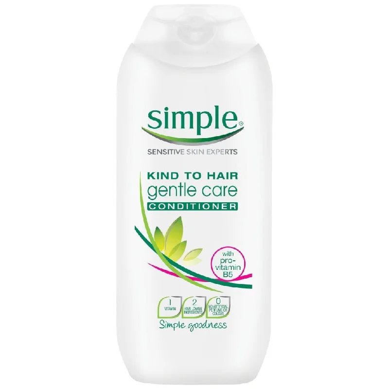 hair care routine for damaged, dry hair-Simple Kind To Hair Conditioner 200ml Gentle Care