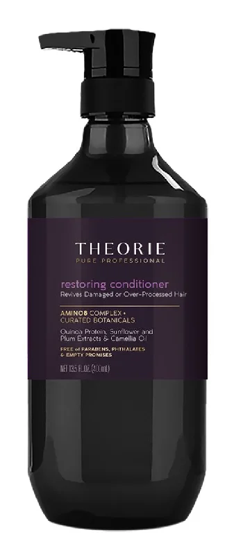 best treatment for damaged hair ends-Theorie Pure Professional Restore Conditioner - 400ml