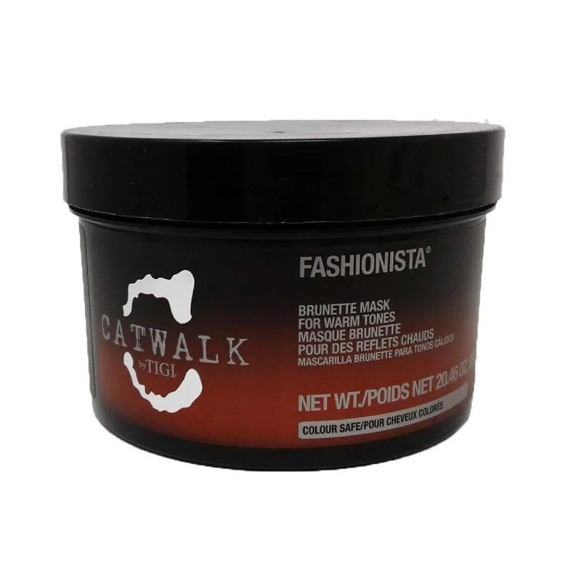 deep conditioner for dry curly ends-Tigi Catwalk Fashionista Brunette Mask For Warm Tones - 20.46 Oz