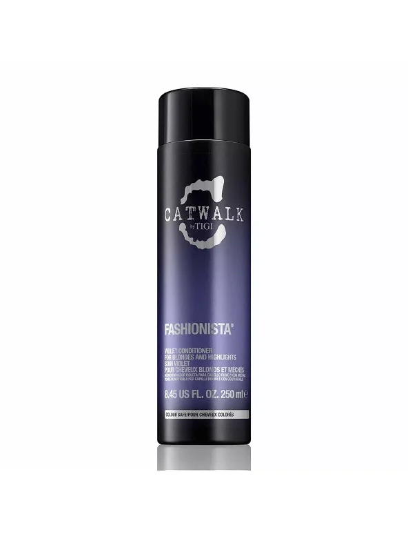 anti-frizz spray for smooth, glossy hair-Tigi Catwalk Fashionista Violet Conditioner for Blondes and Highlights 8.45 oz