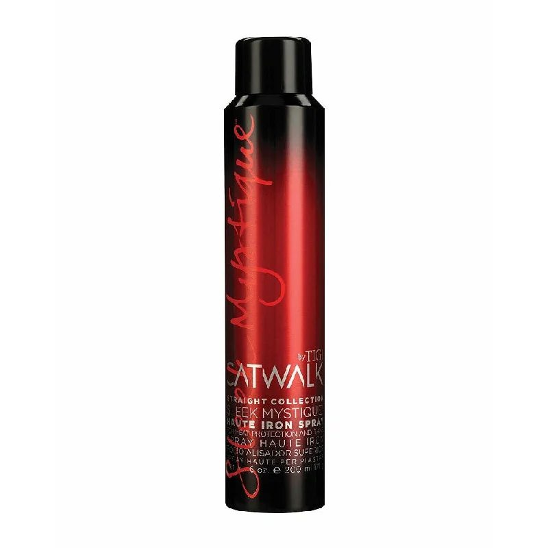 keratin treatment for smooth, shiny hair-Tigi Catwalk Sleek Mystique Haute Iron Spray 6 oz