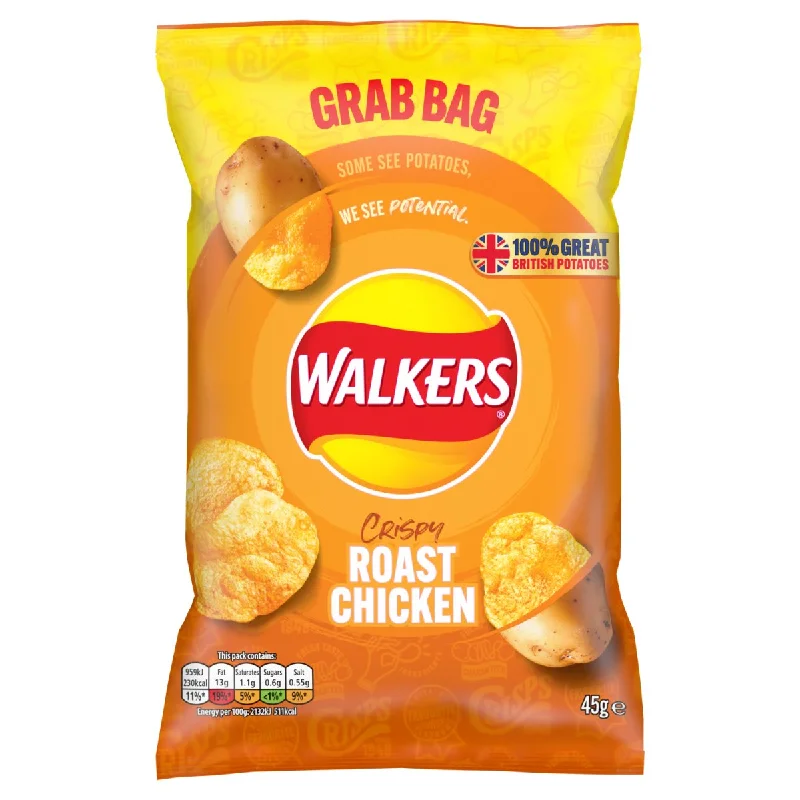 Walkers Grab Bag Roast Chicken 45G