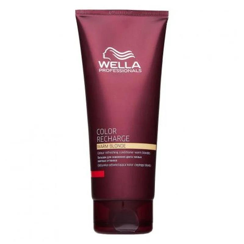 hydrating shampoo for color-treated curly hair-Wella INVIGO BLONDE RECHARGE WARM BLONDE COLOR REFRESHING CONDITIONER 200ML