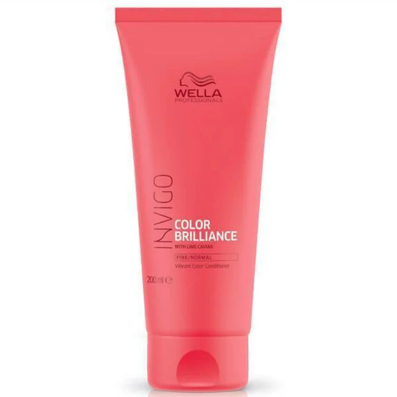 sulfate-free shampoo for curly, coarse hair-Wella INVIGO COLOR BRILLIANCE VIBRANT COLOR CONDITIONER 200ML