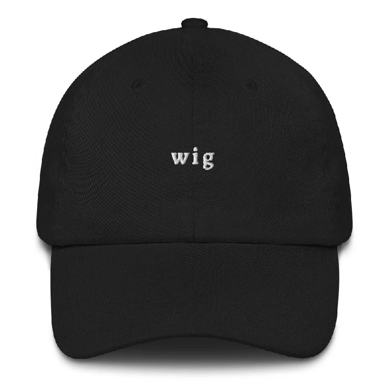 premium wigs for a luxurious finish and feel -"wig" Dad hat