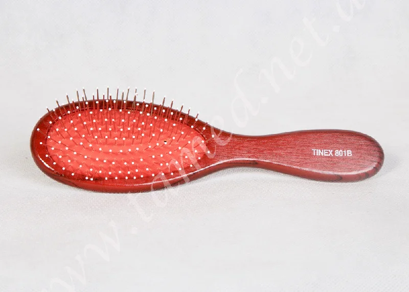 voluminous short wigs for a trendy look -Wire Pin Wig Brush With Tips (Wooden)